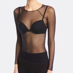 Brown sheer Mesh Top | Size M